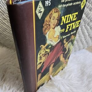 Retro Journal Faux Vintage Harlequin Nine To Five Note Book Desktop Art Piece